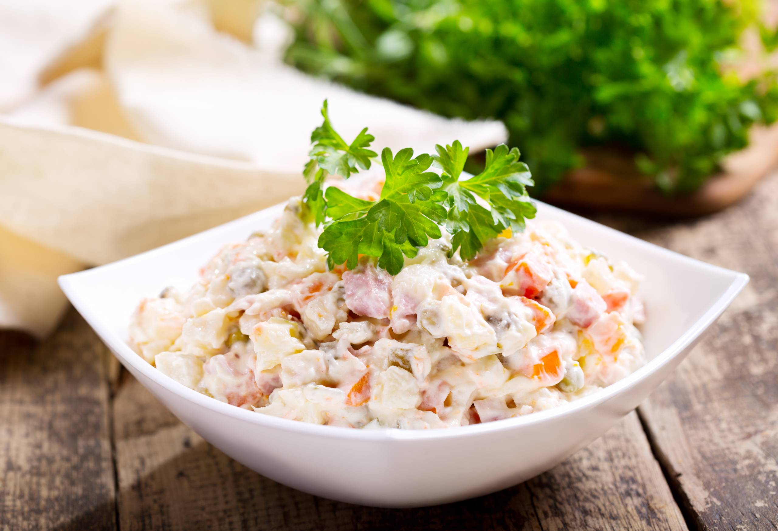 Low-Fat Russian Salad Recipe | Massel