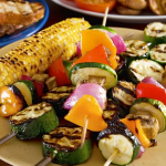 Vegetables: Brush some olive oil and dash salt and pepper over your favorite veggies before grilling for a delicious platter that all can enjoy. 