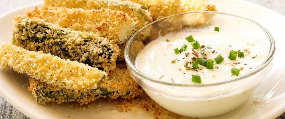 chickpea and zucchini fries