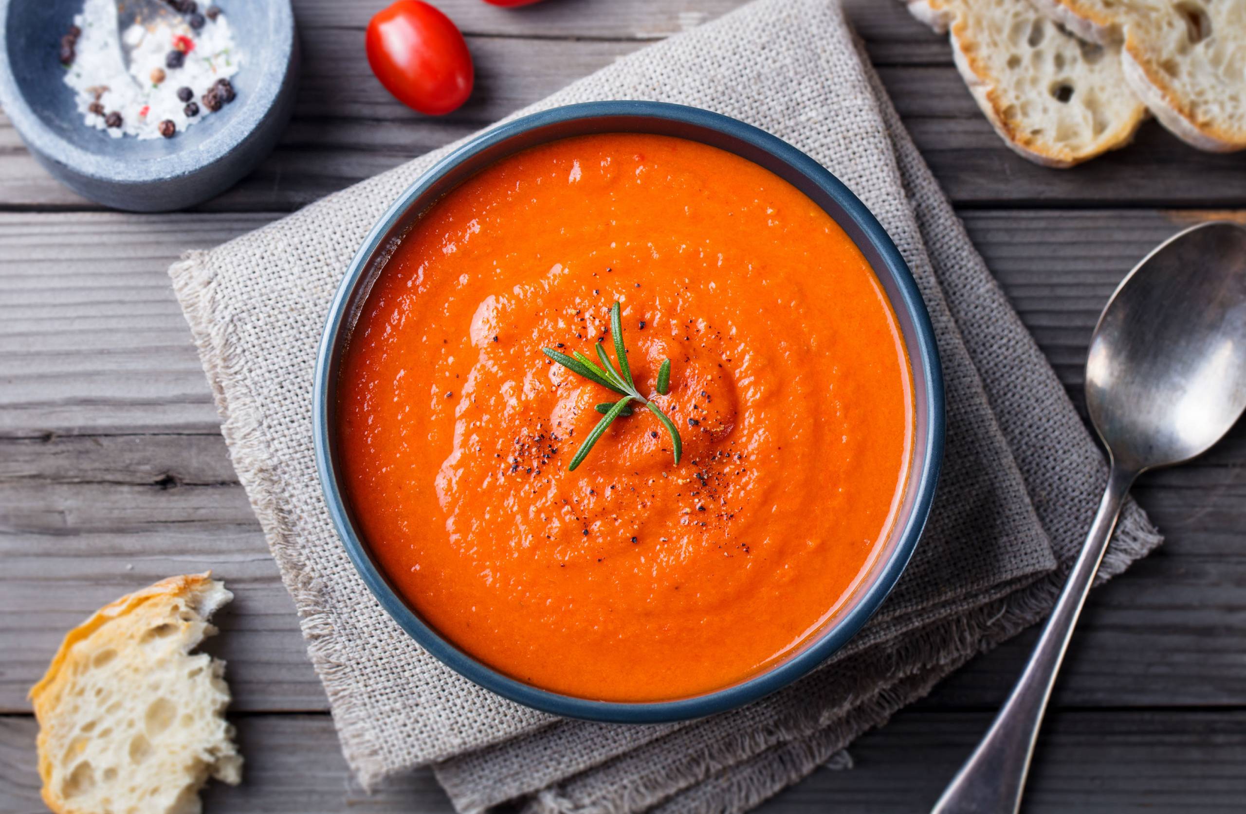 Cold Tomato Soup Italian Style | Massel